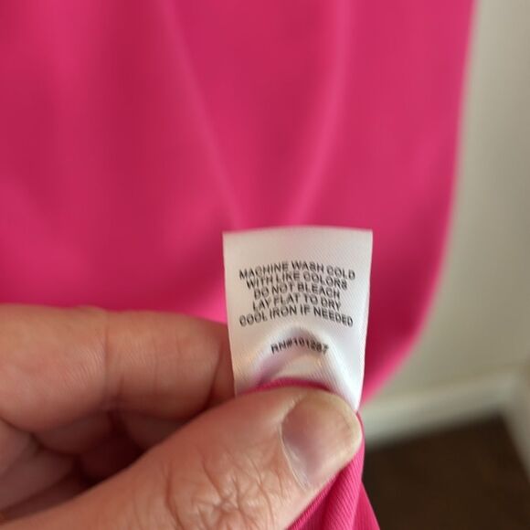 Alexia Admor Women’s ODETTE PUFF SLEEVES hot pink  midi DRESS size small EUC - Picture 14 of 15